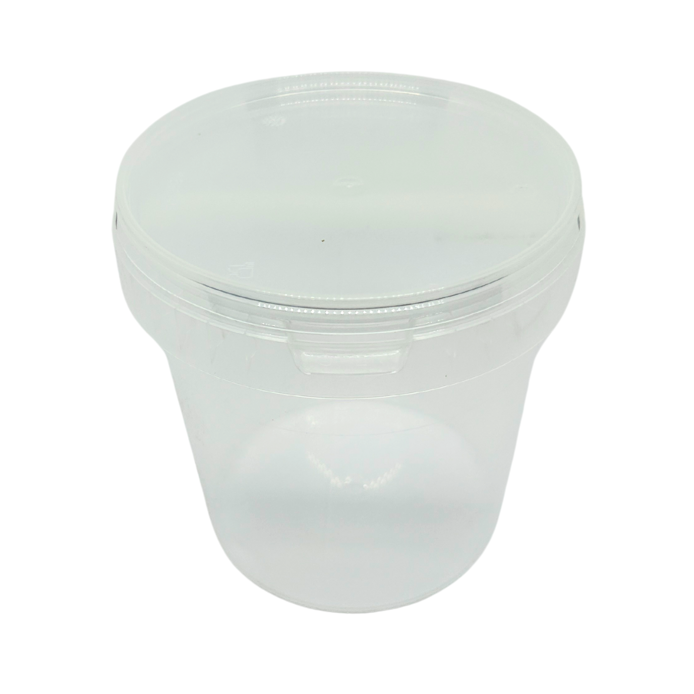 1 Litre Clear Bucket with Lid