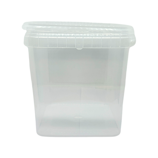 5 Litre Square Clear Bucket with Lid