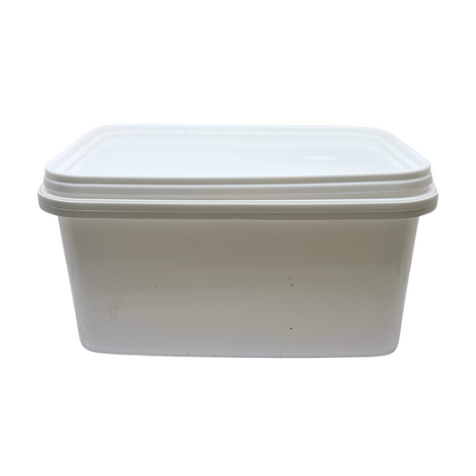 2.5 Litre White Rectangular Bucket with Lid